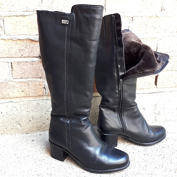 Janina Shoes - EU 37 / US 6 - US 7 Janina Genuine Fur Lined Leather Winter Boots